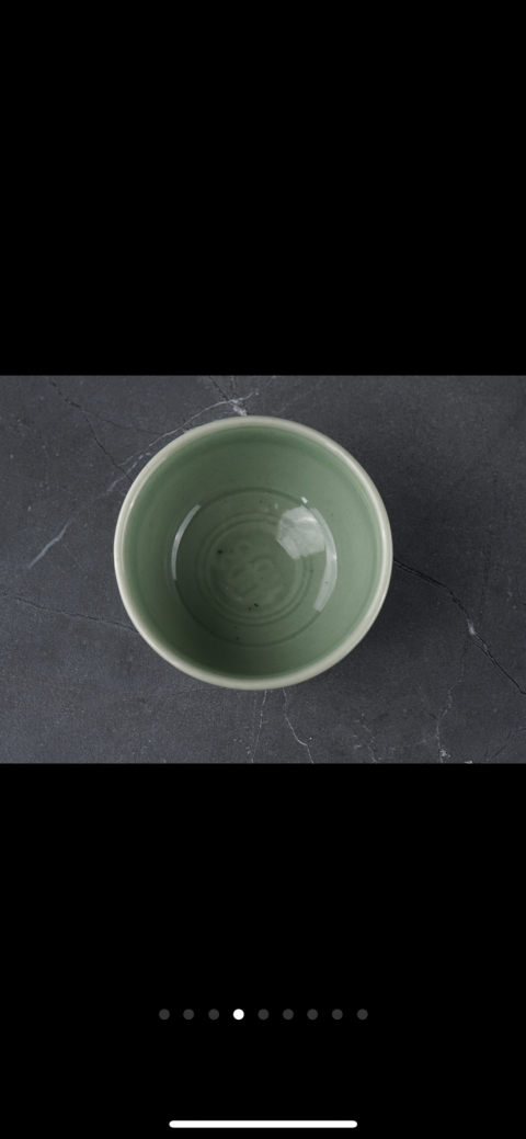 古玩陶瓷清.梅子青暗刻壽字紋杯拍賣,當(dāng)前價(jià)格1999元