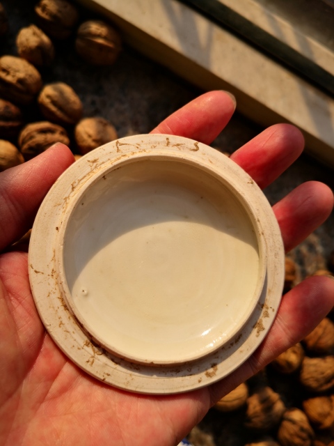 古玩陶瓷北宋定窯劃花罐蓋(精品民窯)拍賣,當(dāng)前價格3500元