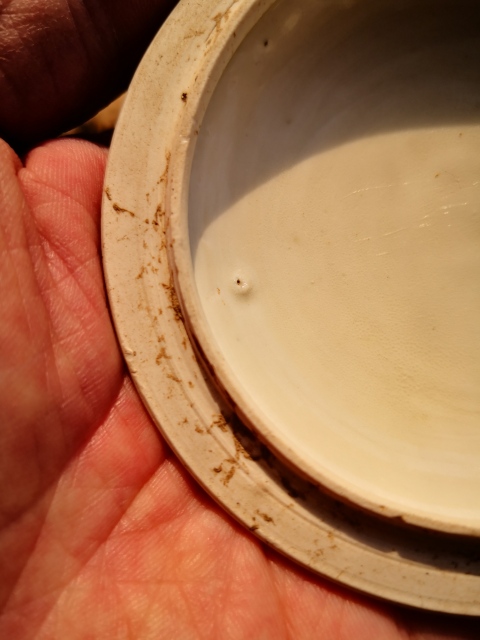 古玩陶瓷北宋定窯劃花罐蓋(精品民窯)拍賣,當(dāng)前價格3500元