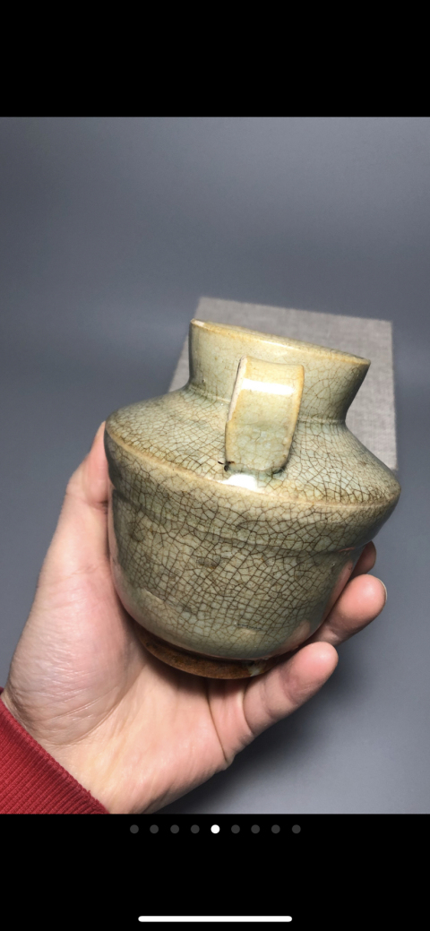 古玩陶瓷明.龍泉系青瓷執(zhí)壺拍賣，當(dāng)前價格2200元