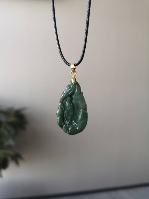 古玩玉器翠掛件拍賣，當(dāng)前價格260元