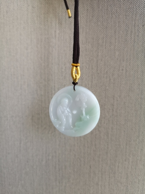 古玩玉器翠掛件拍賣,當前價格350元