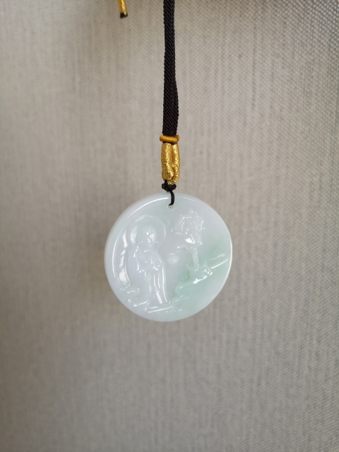 古玩玉器翠掛件拍賣,當前價格350元