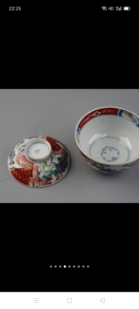 古玩陶瓷粉彩蓋碗(已保真)拍賣,當前價格600元