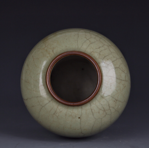 古玩陶瓷清晚·仿官釉罐真品鑒賞圖