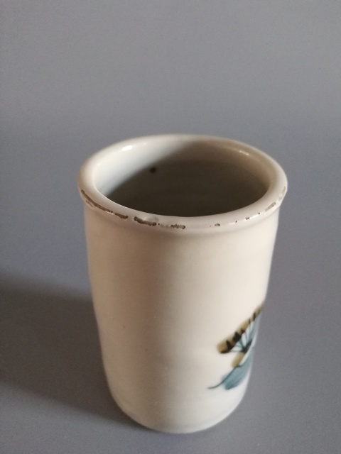 古玩陶瓷釉下彩鳥紋筆筒拍賣,當前價格999元