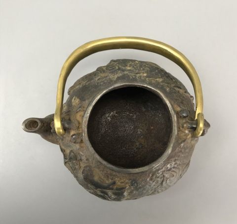 古玩雜項（館藏重器）明治時期龍文堂系鐵壺拍賣，當前價格11988元
