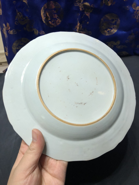 古玩陶瓷清中【雍正】粉彩花卉紋盤拍賣，當前價格1999元