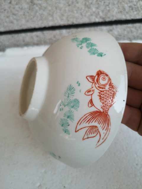 古玩陶瓷印花魚藻紋金玉滿堂碗拍賣,當(dāng)前價(jià)格228元