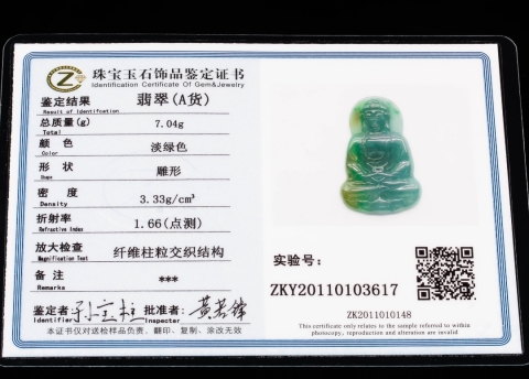 古玩玉器精品翡翠藍水種釋迦摩尼佛祖掛件拍賣，當前價格2000元