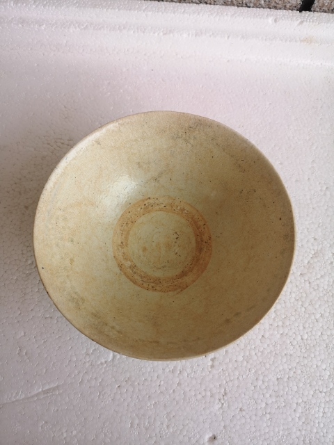 古玩陶瓷澀圈圈足碗拍賣,當前價格450元