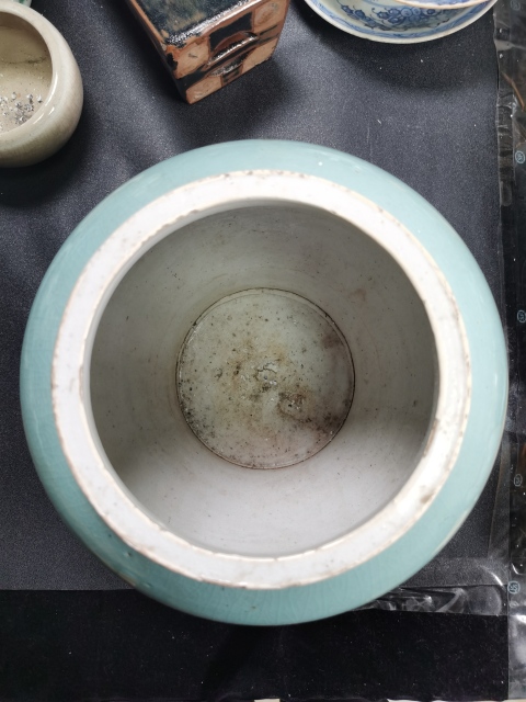 古玩陶瓷清中青釉將軍罐拍賣，當前價格3999元