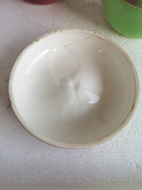 古玩陶瓷蘋果綠釉蓋罐拍賣，當前價格398元