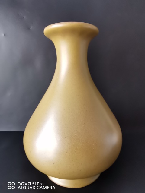 古美術/茶葉末釉玉壺春花瓶/在銘あり 古美術/茶葉末釉玉壺春花瓶/在銘あり 古美術/茶葉末