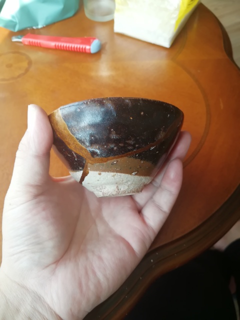 古玩陶瓷南宋吉州窯窯變釉束口盞拍賣，當(dāng)前價(jià)格1999元