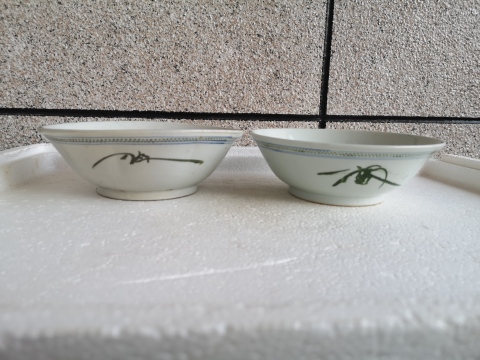 古玩陶瓷貼花花卉碗拍賣,當(dāng)前價格298元