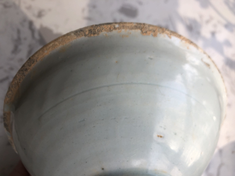 古玩陶瓷湖田芒口碗拍賣,當前價格2999元