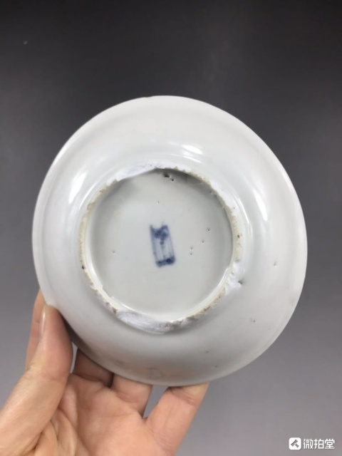 古玩陶瓷明中期白釉盤(pán)拍賣(mài),當(dāng)前價(jià)格999元