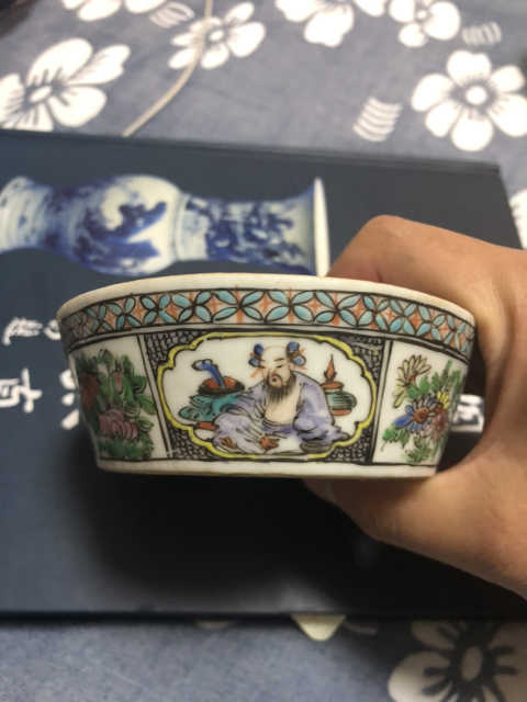 古玩陶瓷（細路）咸豐人物蓋盆拍賣，當前價格2088元