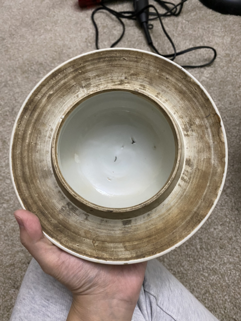 古玩陶瓷晚清花鳥將軍罐拍賣,當前價格1元