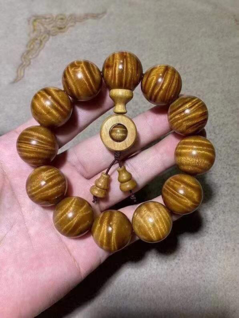 古玩雜項金絲桶老料手串拍賣,當前價格0元