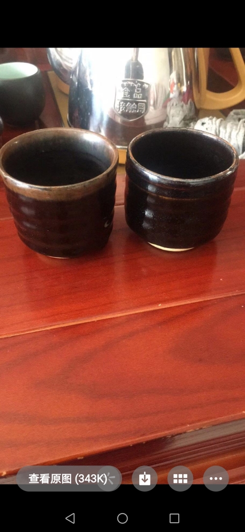 古玩陶瓷清代黑釉旋紋香爐【一個】拍賣，當前價格168元