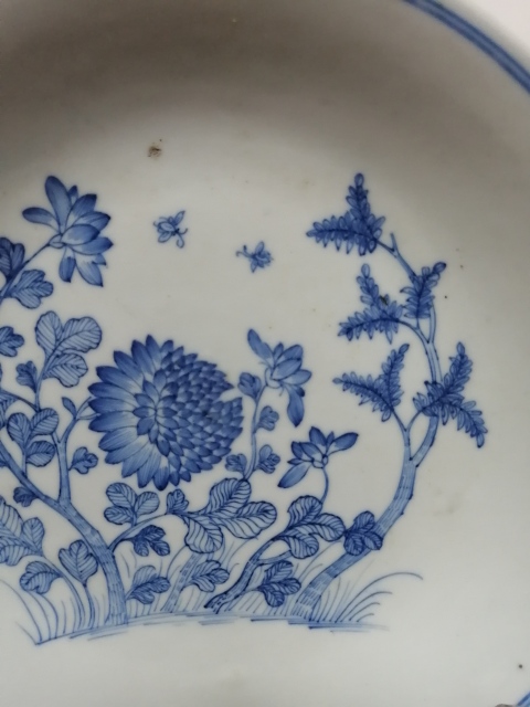 古玩陶瓷青花花卉紋大盤拍賣,當前價格4500元