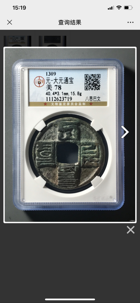 古玩錢幣大元通寶兩枚拍賣，當(dāng)前價(jià)格2500元