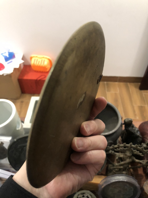 古玩雜項(xiàng)銅胎添彩賞盤拍賣，當(dāng)前價(jià)格698元