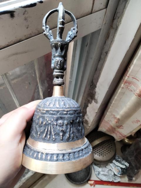 古玩雜項法器老銅鈴拍賣，當前價格500元