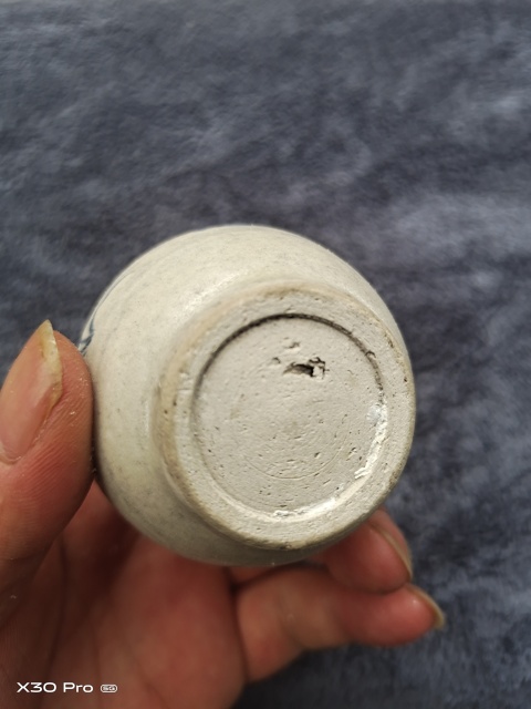 古玩陶瓷花鳥紋青花水盂拍賣，當前價格999元