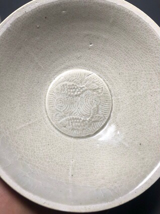 古玩陶瓷宋. 影青釉六出筋雙魚(yú)碗拍賣，當(dāng)前價(jià)格1999元