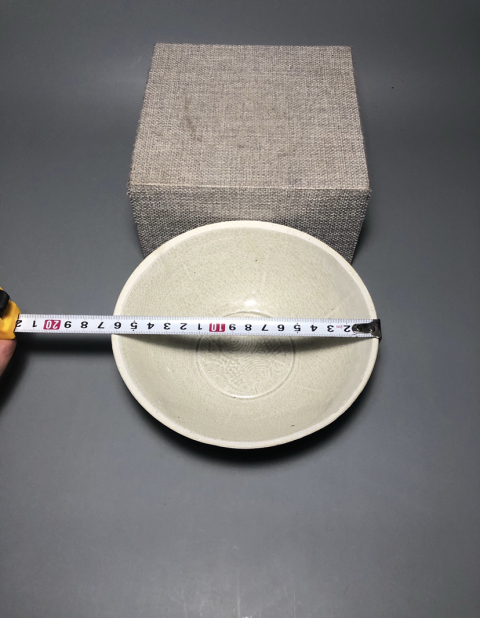 古玩陶瓷宋. 影青釉六出筋雙魚(yú)碗拍賣，當(dāng)前價(jià)格1999元