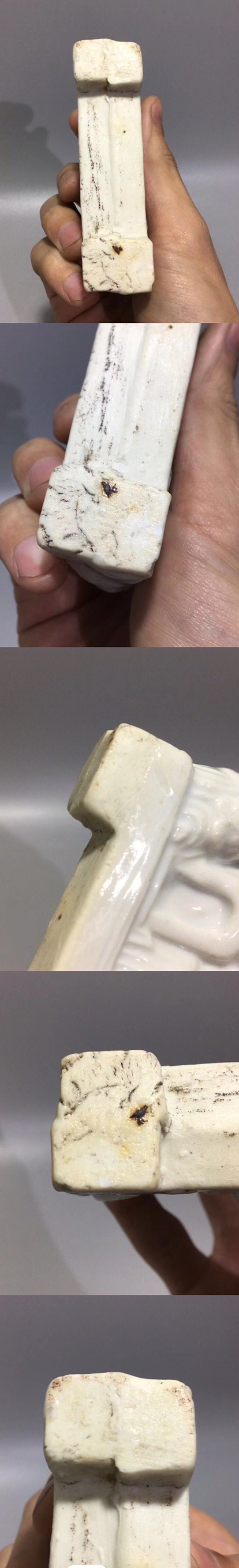 古玩陶瓷白釉松鶴延年筆架拍賣，當前價格3888元