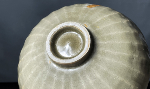 古玩陶瓷南宋.龍泉窯蓮瓣紋青釉大盞拍賣,當前價格9999元