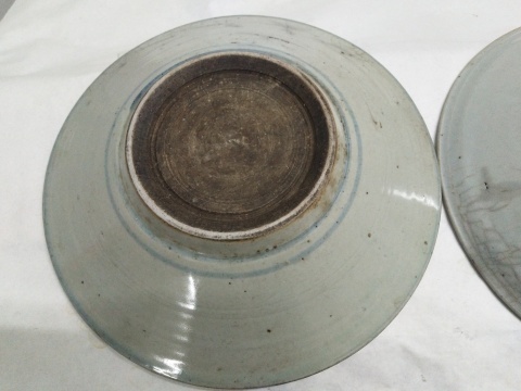 古玩陶瓷清.青花大盤一對(duì)拍賣，當(dāng)前價(jià)格386元