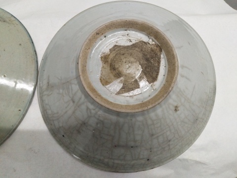 古玩陶瓷清.青花大盤一對(duì)拍賣，當(dāng)前價(jià)格386元