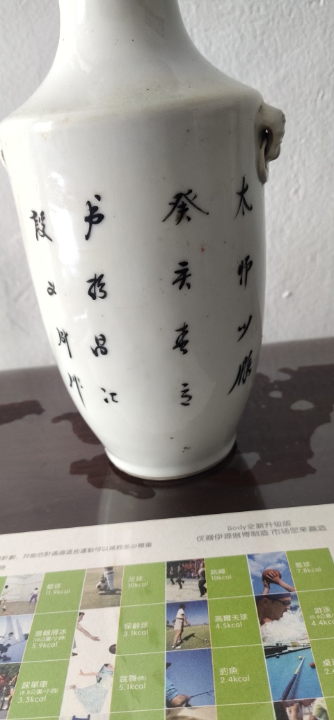 古玩陶瓷（精品）礬紅太師少保獸耳瓶拍賣，當前價格2888元