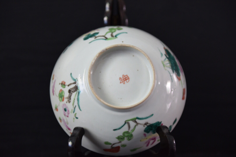 古玩陶瓷清晚期四季海棠粉彩碗拍賣，當(dāng)前價(jià)格888元