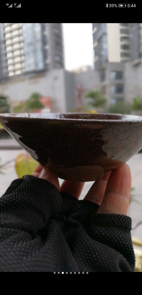 古玩陶瓷油滴釉碗拍賣，當前價格100000元
