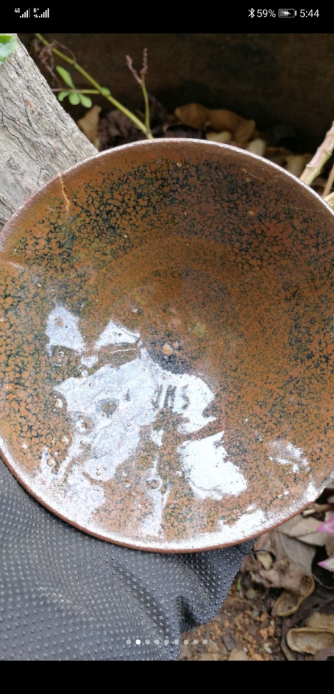 古玩陶瓷油滴釉碗拍賣，當前價格100000元
