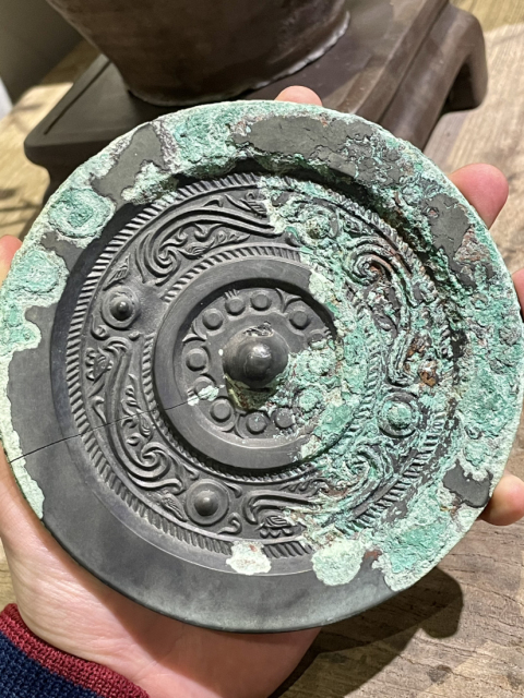 古玩銅器漢代四乳四虺紋鏡拍賣(mài),當(dāng)前價(jià)格6500元