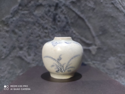 古玩陶瓷明早期青花水盂拍賣，當前價格999元