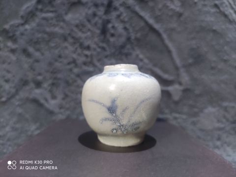 古玩陶瓷明早期青花水盂拍賣，當前價格999元