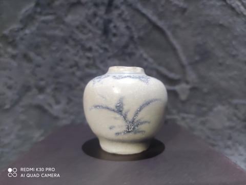 古玩陶瓷明早期青花水盂拍賣，當前價格999元