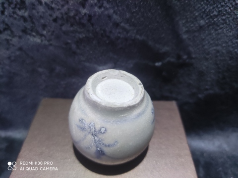 古玩陶瓷明早期青花水盂拍賣，當前價格999元