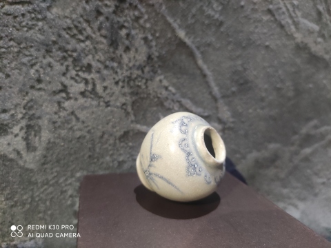 古玩陶瓷明早期青花水盂拍賣，當前價格999元