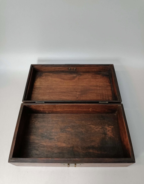 古玩雜項(xiàng)創(chuàng)匯黃花梨木雕嵌螺鈿木盒拍賣(mài)，當(dāng)前價(jià)格1999元