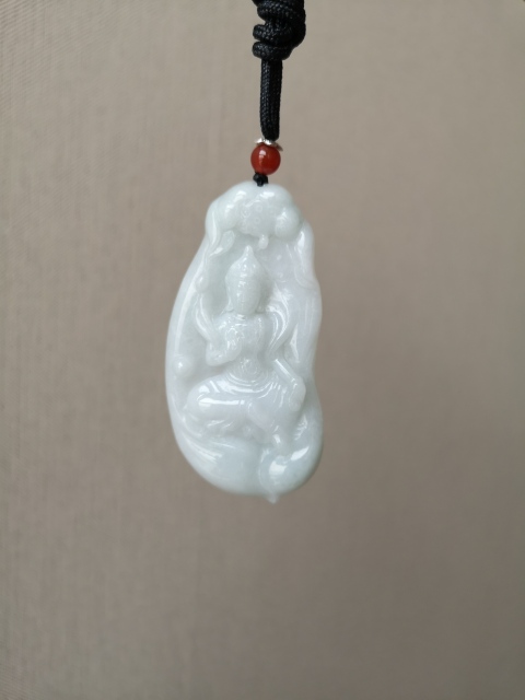 古玩玉器翠佛掛件拍賣,當前價格450元