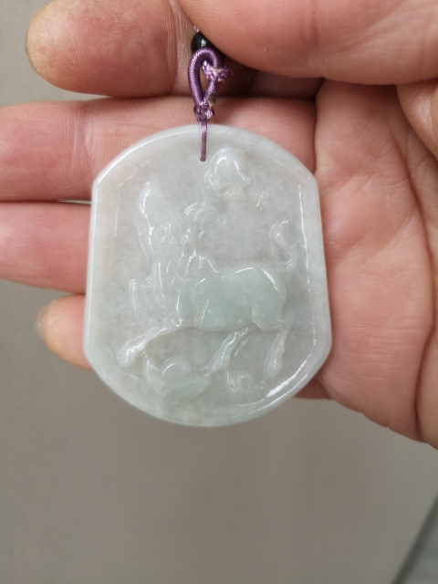 古玩玉器翡翠牌拍賣,當前價格345元